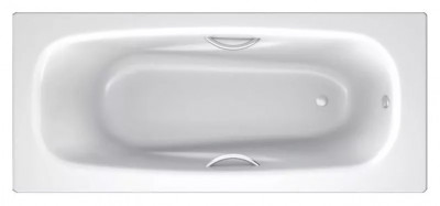 Стальная ванна BLB Anatomica HG 170x75 B75L handles с отверстиями под ручки